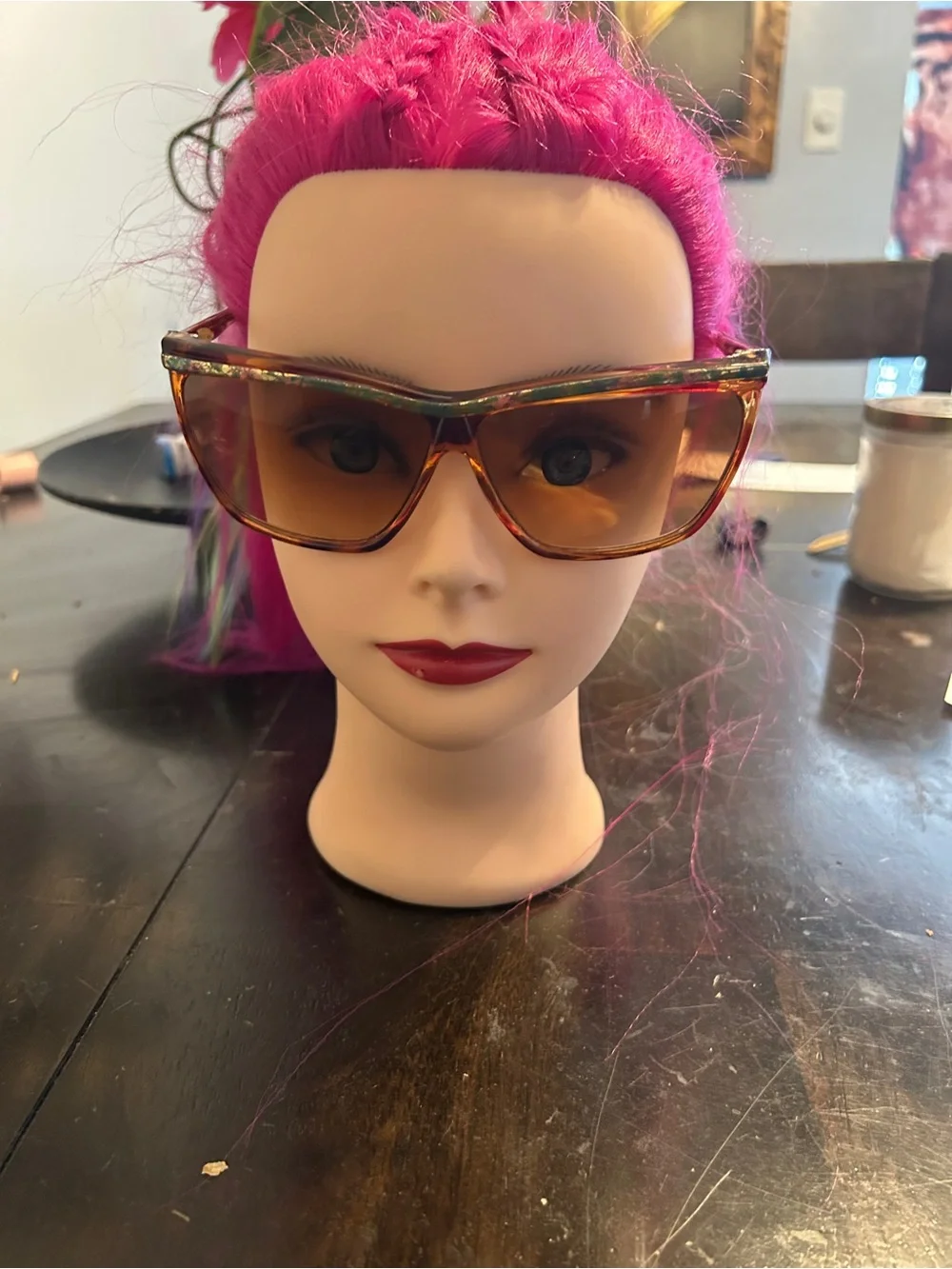 Tortoiseshell Cat-Eye Sunglasses - Amber Lenses